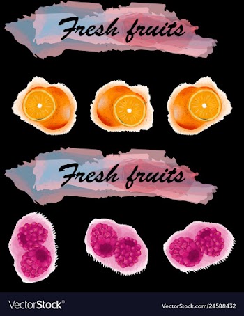 Eco food menu background watercolor hand drawn vector image
