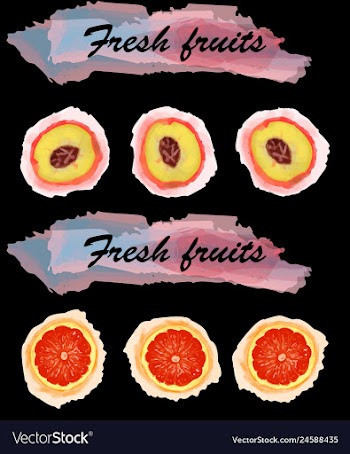 Eco food menu background watercolor hand drawn vector image