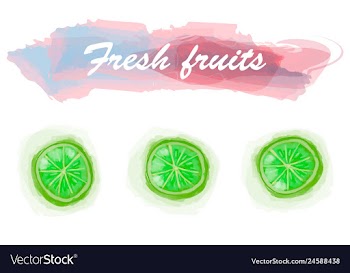 Eco food menu background watercolor hand drawn vector image