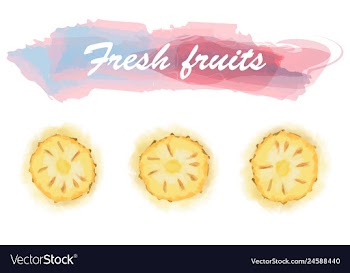 Eco food menu background watercolor hand drawn vector image