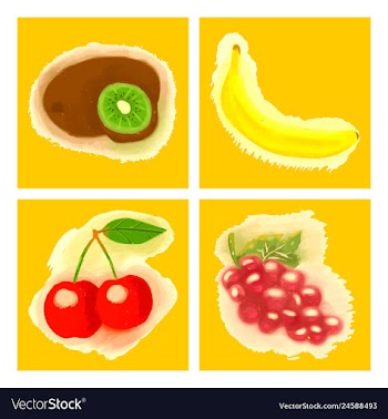 Eco food menu background watercolor hand drawn vector image