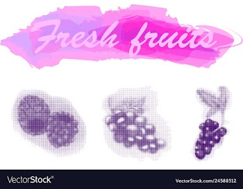 Eco food menu background watercolor hand drawn vector image