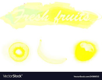 Eco food menu background watercolor hand drawn vector image