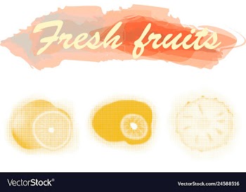 Eco food menu background watercolor hand drawn vector image