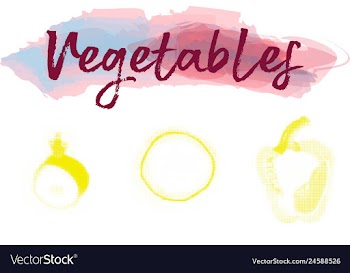 Eco food menu background watercolor hand drawn vector image