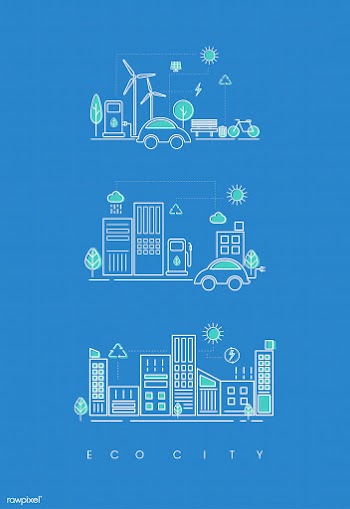 Eco friendly fuel bench | Free stock vector - 77370