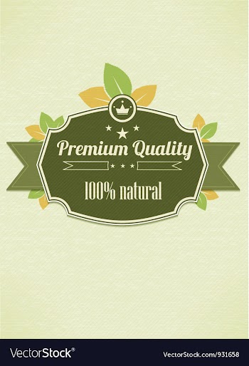 Eco friendly label vector image