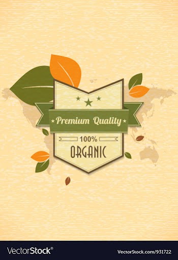 Eco friendly label vector image