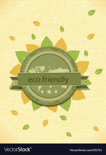 Eco friendly label vector image