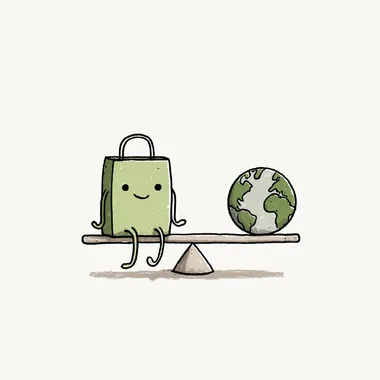 Eco-Friendly Seesaw: A Green Character Balancing Earth Eco-Friendly Seesaw: A Green Character Balancing Earth