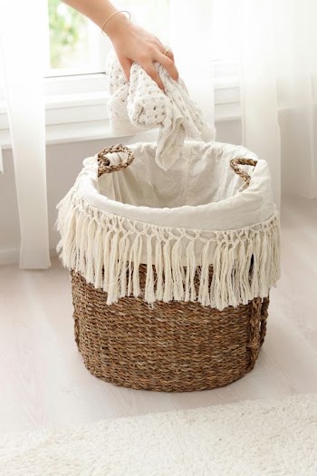 Eco-Friendly Woven Storage Basket for Home Organization