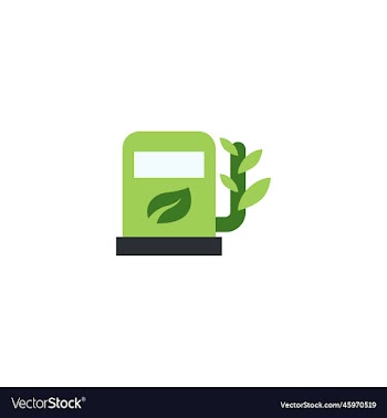 eco fuel creative icon from recycling icons