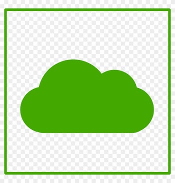 Eco Green Cloud Icon - Green Cloud Icon