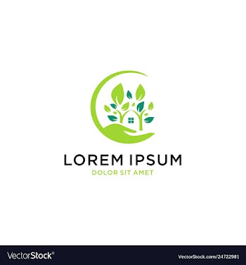 Eco home care icon logo vector image