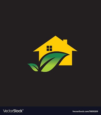  					Eco house logo vector image														