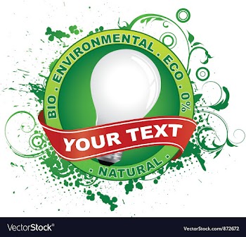 Eco label vector image