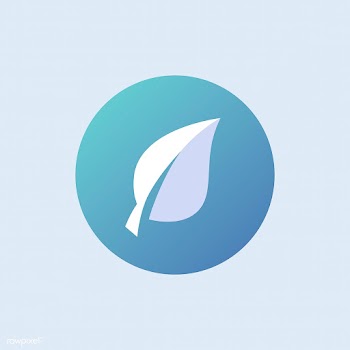 Eco leaf vector in blue | Free stock vector - 486894