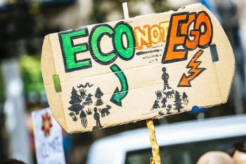 Eco Not Ego Signage