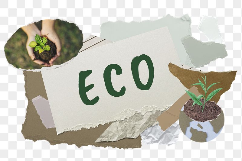 Eco png word sticker typography, | Free PNG - rawpixel