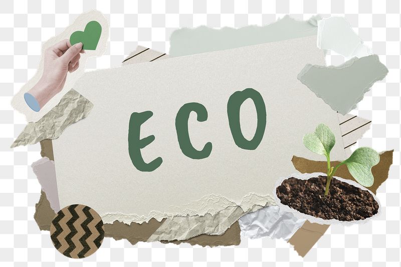 ECO png word sticker typography, | Free PNG - rawpixel