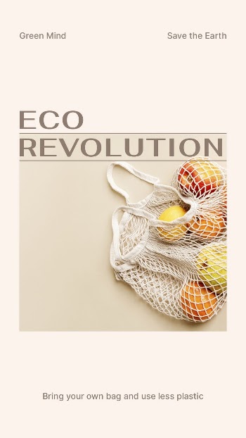 Eco revolution Instagram story template, | Free PSD Template - rawpixel