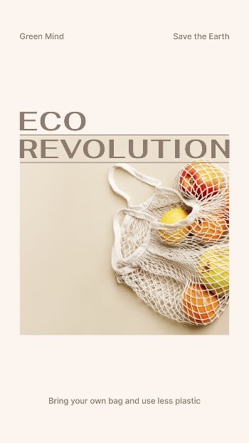 Eco revolution Instagram story template, | Free Vector Template - rawpixel