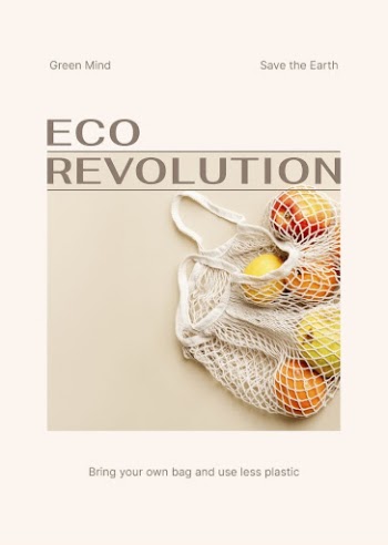 Eco revolution poster editable template, | Free PSD Template - rawpixel