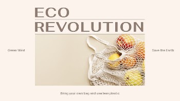 Eco revolution PowerPoint editable template, | Free PSD Template - rawpixel