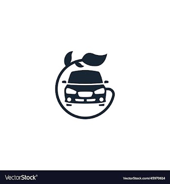 eco transport creative icon from recycling icons