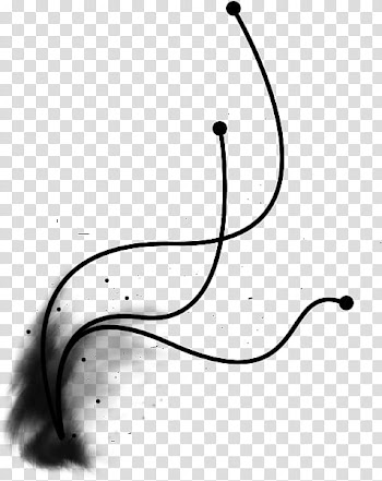 Ecol Brushes, three black lines transparent background PNG clipart