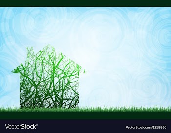 Ecological house vector image