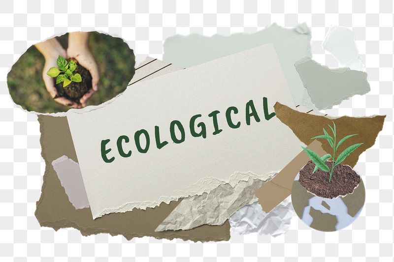Ecological png word sticker typography, | Free PNG - rawpixel