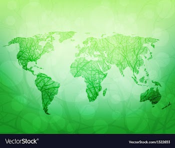 Ecological world vector image