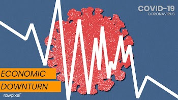 Economic downturn due to COVID-19 social template vector | Free  vector - 2311357