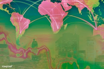 Economic impact and decrease due to coronavirus pandemic background | Free  illustration - 2303547
