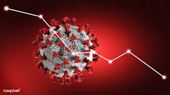 Economic impact and decrease due to coronavirus pandemic background | Free  illustration - 2304190