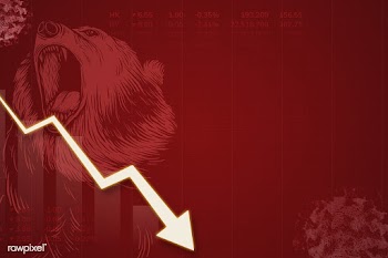 Economic impact and decrease due to coronavirus pandemic background il.. | Free  illustration - 2307728