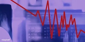 Economic impact and decrease due to coronavirus pandemic background il.. | Free  illustration - 2307782