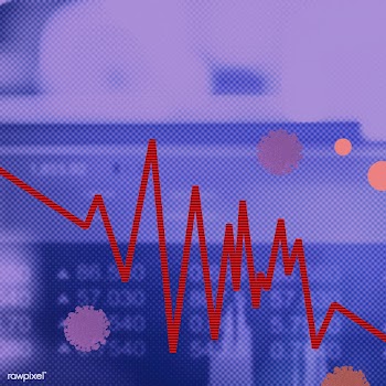 Economic impact and decrease due to coronavirus pandemic background il.. | Free  illustration - 2307787