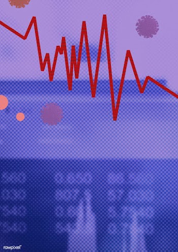 Economic impact and decrease due to coronavirus pandemic background il.. | Free  illustration - 2307793