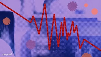 Economic impact and decrease due to coronavirus pandemic background il.. | Free  illustration - 2307795