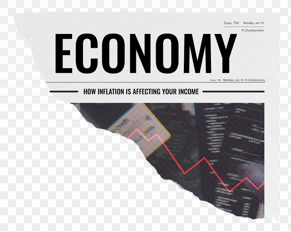 Economy newspaper png sticker, finance | Free PNG - rawpixel
