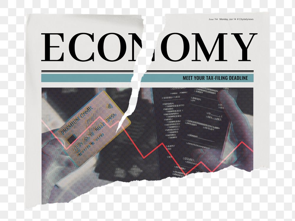 Economy newspaper png sticker, finance | Free PNG - rawpixel