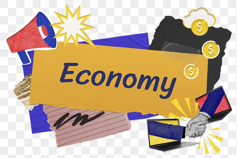 Economy png word sticker typography, | Free PNG - rawpixel