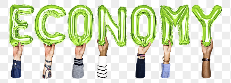 Economy word png, hands holding | Free PNG - rawpixel