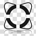 Ecqlipse, round black and white abstract transparent background PNG clipart