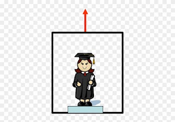 Ecstatic College Graduate On Elevator - Kindergarten Graduation