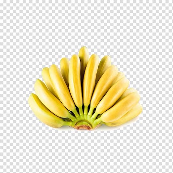 Ecuador Lady Finger banana Fruit Banana peel, A banana transparent background PNG clipart