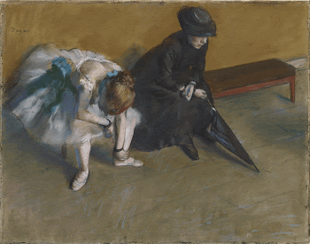 Edgar Degas - Waiting - | Free Photo - rawpixel