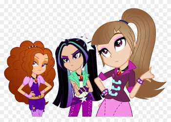 Edit, Equestria Girls, Human Coloration, Natural Hair - Eg Base Dazzlings